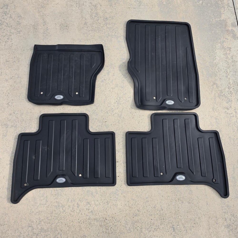 Land Rover L462 17-20 Floor Mats Black HY3M-130A88-BA All Weather Rubber Set 4pc